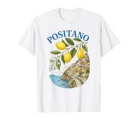 Retro Vintage Positano Lemon Coastal Italy Souvenir T-Shirt