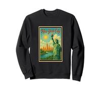 Retro Vintage Poster Ellis Island New York City State NY NYC Sweatshirt