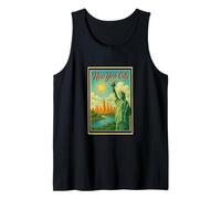 Retro Vintage Poster Ellis Island New York City State NY NYC Tank Top