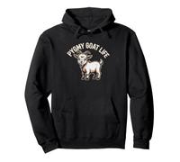 Retro Vintage Pygmy Goat Distressed Graphic Mini Owner Lover Pullover Hoodie