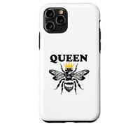 Retro Vintage Queen Bee Yellow Crown Royalty Princess Queens Case for iPhone 11 Pro