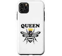 Retro Vintage Queen Bee Yellow Crown Royalty Princess Queens Case for iPhone 11 Pro Max
