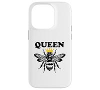 Retro Vintage Queen Bee Yellow Crown Royalty Princess Queens Case for iPhone 14 Pro