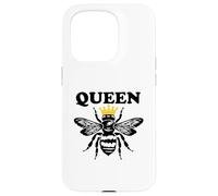 Retro Vintage Queen Bee Yellow Crown Royalty Princess Queens Case for iPhone 15 Pro