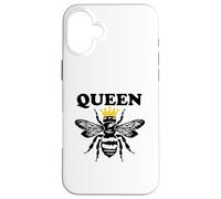 Retro Vintage Queen Bee Yellow Crown Royalty Princess Queens Case for iPhone 16 Plus