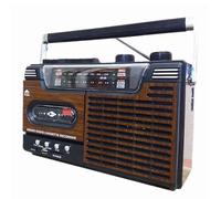 Retro Vintage Radio, AM FM SW 4 Bands Receiver, High-Performance Speaker, Battery & Charging Power Supply for Morning and Daily Commute Listening