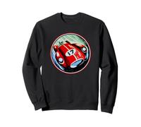 Retro Vintage Red Racing Car Race Motor Oil Car Bikes Garage Sweatshirt