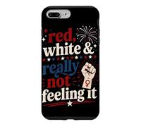 Retro Vintage Red White and Really Not Feeling It Feminism Case for iPhone 7 Plus/8 Plus