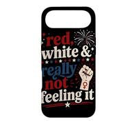 Retro Vintage Red White and Really Not Feeling It Feminism Case for iPhone Air