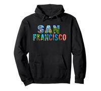 Retro Vintage San Francisco City Art Design SF Souvenir Pullover Hoodie