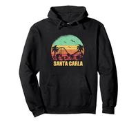 Retro vintage santa carla san franciso pier design Pullover Hoodie, Adult Unisex, Black, X-Large