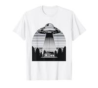 Retro Vintage Sci-Fi Movie Fan Alien Spaceship Attack T-Shirt