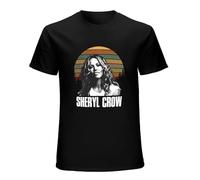 Retro Vintage Sheryl Crow T-Shirt Unisex Gift Men's Tee Black 3XL