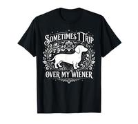 Retro Vintage Sometimes I Trip Over My Wiener Dachshund T-Shirt
