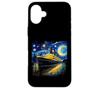 Retro Vintage Starry Night Inspired Men Women Kids Titanic Case for iPhone 16 Plus