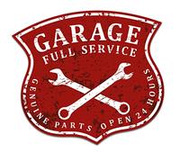 Retro Vintage Sticker Finest Folia Sticker Old School Ace Cult Rockabilly (R222-28 Garage Full Service)