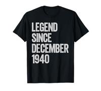Retro Vintage Style Legend Since December 1940 85th Birthday T-Shirt