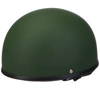 Retro Vintage Style Open Motorbike Helmet with Goggles (Medium, Olive Green)