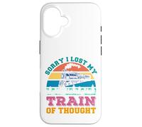 Retro Vintage Style Sorry I lost my train of thought Case for iPhone 16