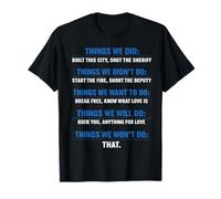 Retro Vintage Things We Did Didn't Want Will Won't Do Funny T-Shirt