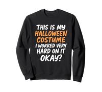 Retro Vintage This Is My Halloween Costume I Work Very Hard Sweatshirt
