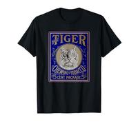 Retro Vintage Tiger Chewing Tobacco Sign T-Shirt