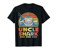 Retro Vintage Uncle Shark Outfit Cool Father's Day Gifts T-Shirt