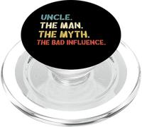 Retro Vintage Uncle the Man the Myth the Bad Influence PopSockets PopGrip for MagSafe