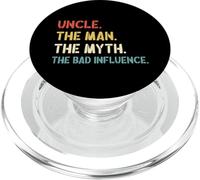 Retro Vintage Uncle the Man the Myth the Bad Influence PopSockets PopGrip for MagSafe