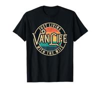 Retro Vintage Van Life With The Wife T-Shirt