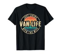 Retro Vintage Van Life With The Wife T-Shirt