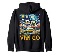 Retro Vintage Vanlife Accessories Funny Van Life Zip Hoodie