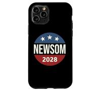 Retro Vintage Vote Button Gavin Newsom 2028 President Case for iPhone 11 Pro