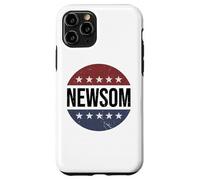 Retro Vintage Vote Button Gavin Newsom 2028 President Case for iPhone 11 Pro