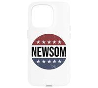 Retro Vintage Vote Button Gavin Newsom 2028 President Case for iPhone 15 Pro