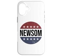 Retro Vintage Vote Button Gavin Newsom 2028 President Case for iPhone 16 Plus