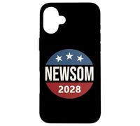 Retro Vintage Vote Button Gavin Newsom 2028 President Case for iPhone 16 Plus