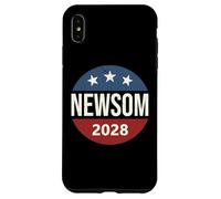 Retro Vintage Vote Button Gavin Newsom 2028 President Case for iPhone XS Max