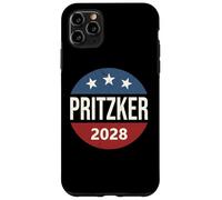 Retro Vintage Vote Button JB Pritzker 2028 President Case for iPhone 11 Pro Max