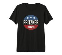 Retro Vintage Vote Button JB Pritzker 2028 President Premium T-Shirt