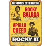 Retro Vintage Wall tin Plaque- Ideal for Pub shed Bar Office Man Cave Home Bedroom Dining Room Kitchen Gift - Rocky 2 Apollo Bird Metal Sign - 2 Sizes (29.5 x 21 cm (A4))
