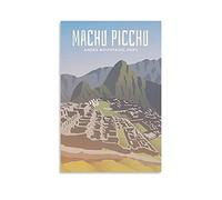 Retro Vintage Wall tin Plaque Machu Picchu Andes Mountains Peru Metal Wall Decor Decorative Tin Sign Art Plaque Poster for Home Kitchen 20x30cm