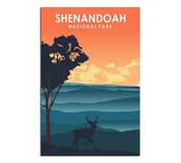 Retro Vintage Wall tin Plaque Virginia Shenandoah National Park Metal Wall Decor Decorative Tin Sign Art Plaque Poster for Home Kitchen 30x40cm