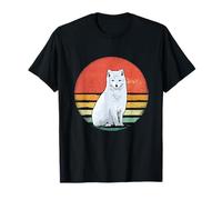 Retro Vintage White Arctic Fox Animal Wildlife Fox Hunter T-Shirt