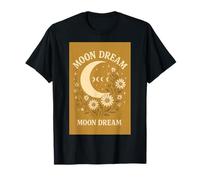 Retro Vintage Wildflower Moon Dream Retro Floral Art T-Shirt