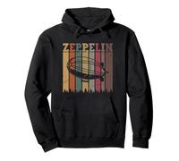 Retro Vintage Zeppelin Dirigible Airship Mens 80s Pullover Hoodie