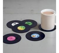 Retro Vinyl Record Coasters