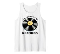 Retro Vinyl Record Music Lover Shirt Vintage Aesthetic Tee Tank Top