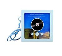 Retro Vinyl Record Player Keychain Music Box Pendant Bag Decoration