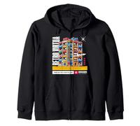 Retro Virtual 80s Retro Nostalgia Pixels Quest Zip Hoodie